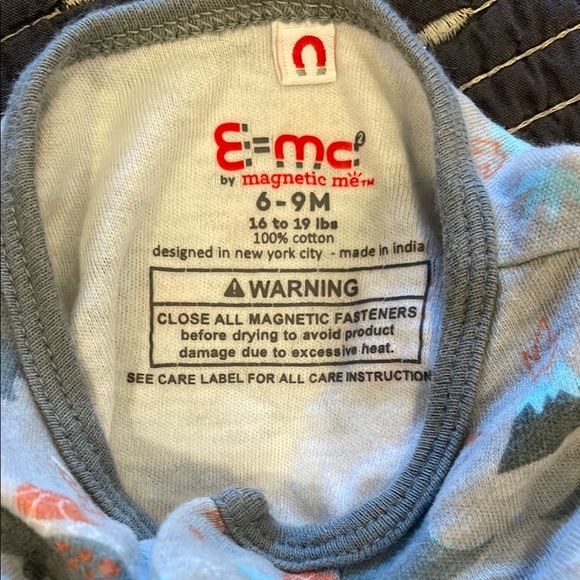 Magnetic me Dinosaur Print Footed Pajamas - Picture 2 of 2